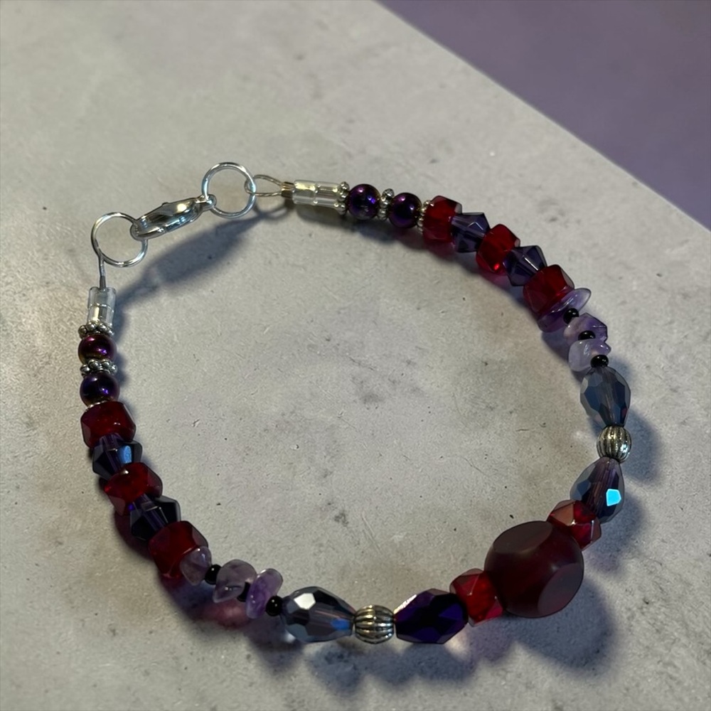 🍭5 for $20🍭 Handmade Czech Glass Crystal Bracelet CC